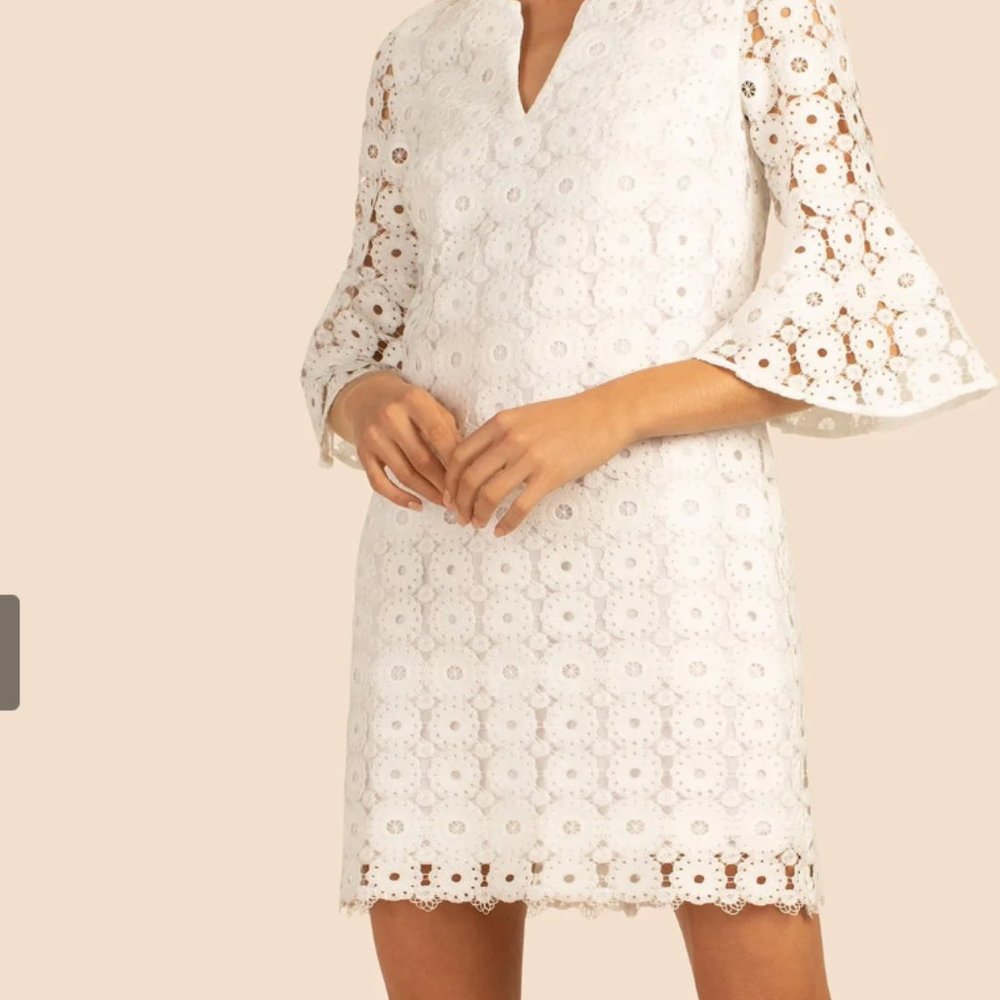 Trina Turk White Loomis Dress Size 6